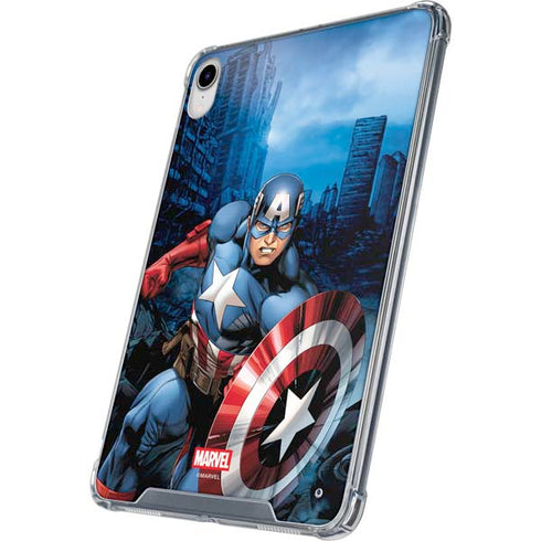 Marvel Captain America Portrait iPad 11th Gen (2025) Clear Case