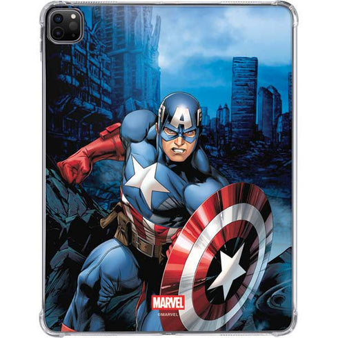 Marvel Captain America Portrait iPad Pro 11in (2024) Clear Case
