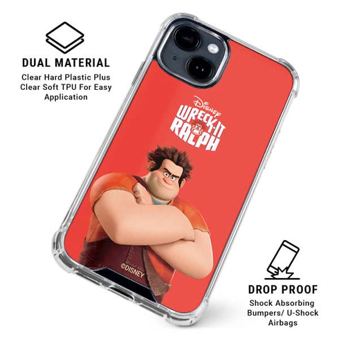 Disney Wreck-it Ralph Portrait iPhone 15 Clear Case