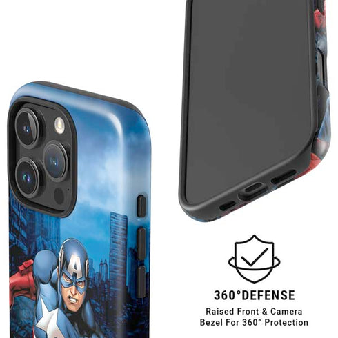 Marvel Captain America Portrait iPhone 16 Pro Max Magsafe Impact Case