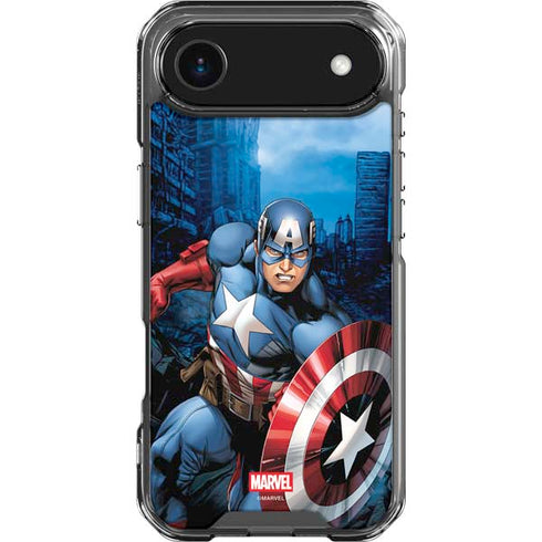 Marvel Captain America Portrait iPhone 17 Air Clear Case