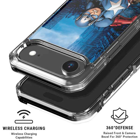 Marvel Captain America Portrait iPhone 17 Air Clear Case