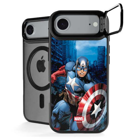 Marvel Captain America Portrait iPhone 17 Air Kickstand Case