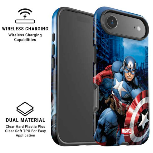 Marvel Captain America Portrait iPhone 17 Air Magsafe Impact Case