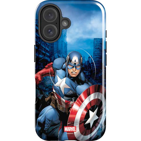 Marvel Captain America Portrait iPhone 17 Magsafe Impact Case