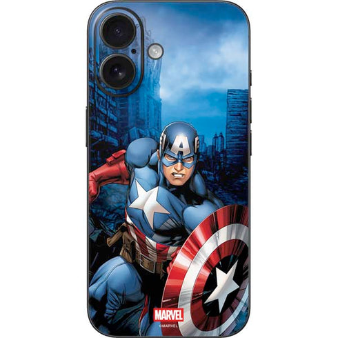 Marvel Captain America Portrait iPhone 17 Skin