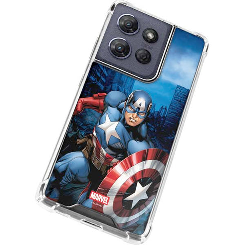 Marvel Captain America Portrait Moto G Power 5G (2025) Clear Case