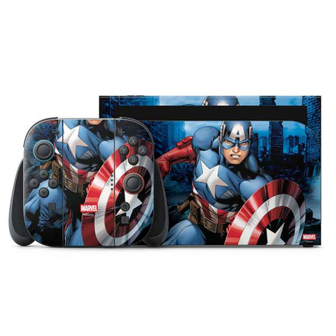 Marvel Captain America Portrait Nintendo Skins