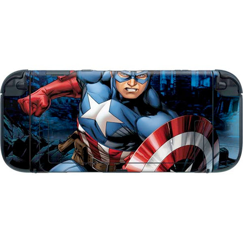 Marvel Captain America Portrait Nintendo Switch 2 (2025) with Joy-Con Skin