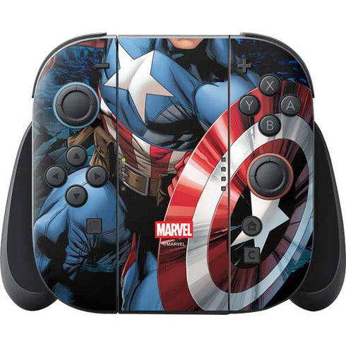 Marvel Captain America Portrait Nintendo Skins