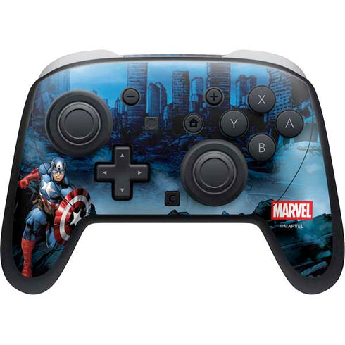 Marvel Captain America Portrait Nintendo Skins
