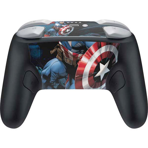 Marvel Captain America Portrait Nintendo Switch 2 (2025) Pro Controller Skin