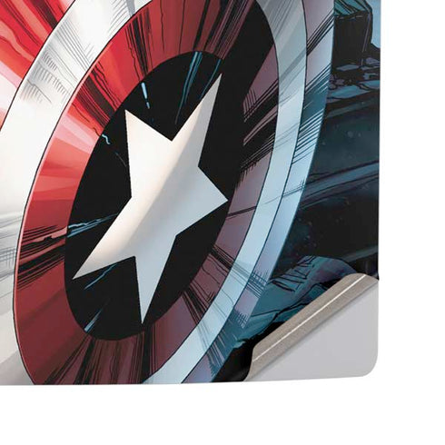 Marvel Captain America Portrait PS5 Pro Disk Console Skin