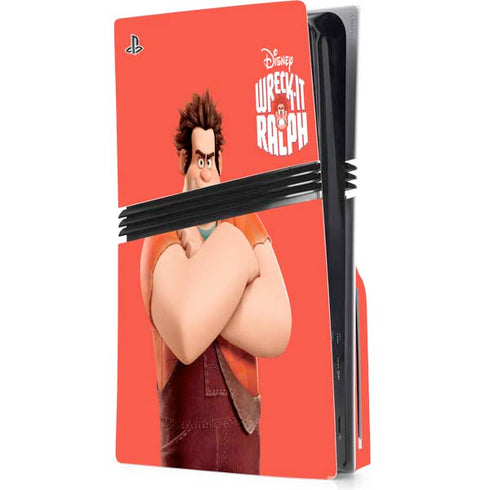 Disney Wreck-it Ralph Portrait PS5 Pro Disk Console Skin
