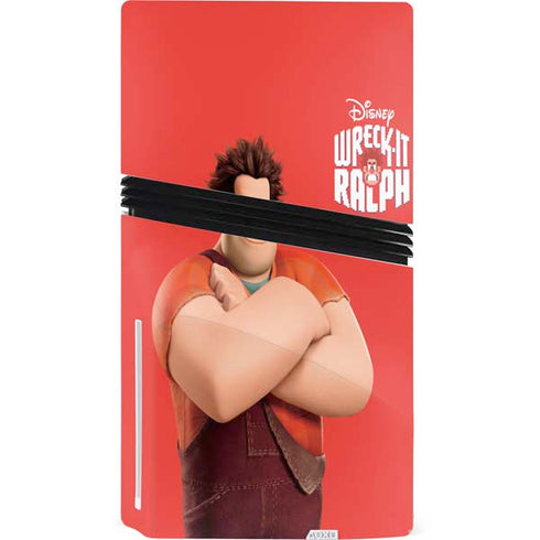 Disney Wreck-it Ralph Portrait PS5 Pro Disk Console Skin