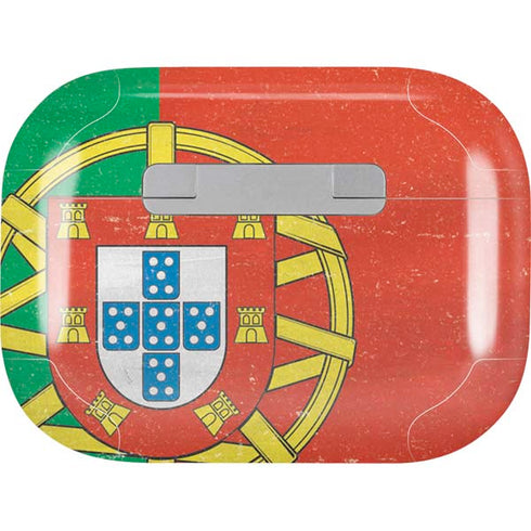 Portugal Flag Distressed AirPods Skins