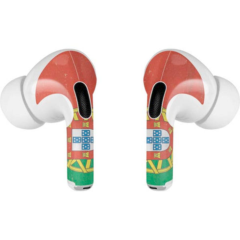 Portugal Flag Distressed AirPods Skins