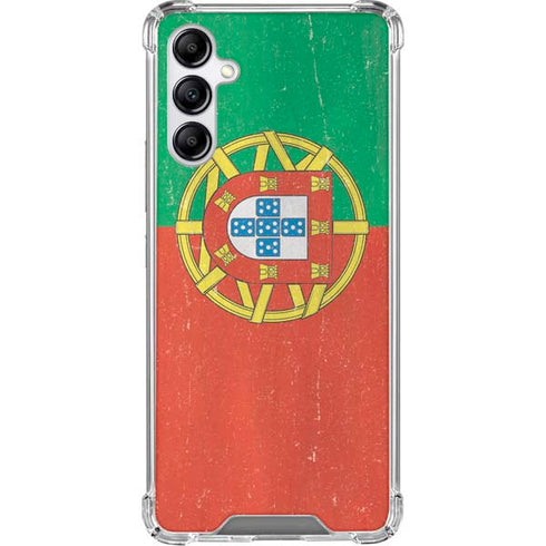 Portugal Flag Distressed Gabb Phone 4 Clear Case