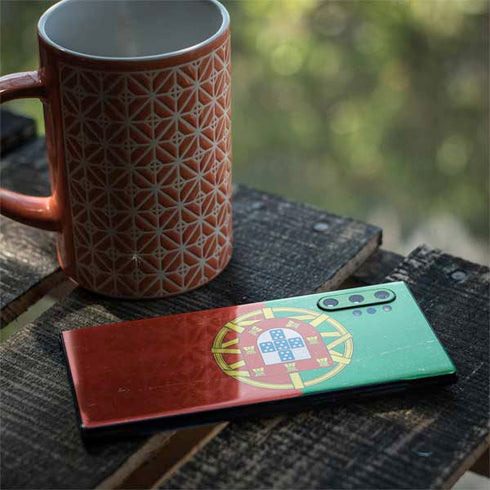 Portugal Flag Distressed Galaxy Note 10 Plus Skin