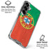Portugal Flag Distressed Galaxy S26 Clear Case