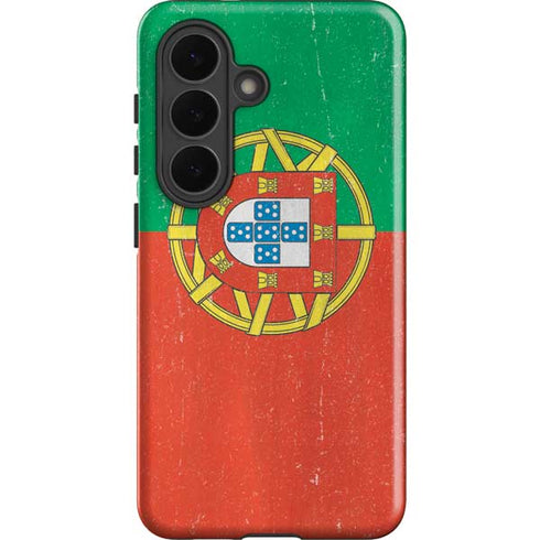 Portugal Flag Distressed Galaxy S26 Impact Case
