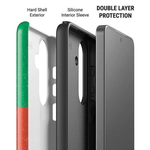 Portugal Flag Distressed Galaxy S26 Impact Case