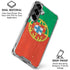 Portugal Flag Distressed Galaxy S26 Plus Clear Case