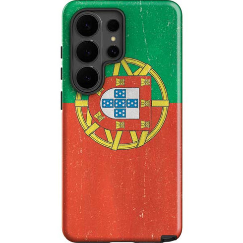 Portugal Flag Distressed Galaxy S26 Ultra Impact Case