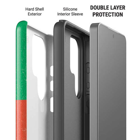 Portugal Flag Distressed Galaxy S26 Ultra Impact Case
