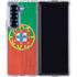 Portugal Flag Distressed Galaxy Z Fold7 Clear Case