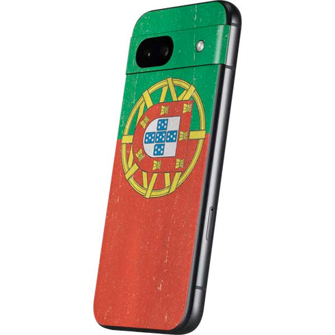 Portugal Flag Distressed Google Pixel 8a Skin