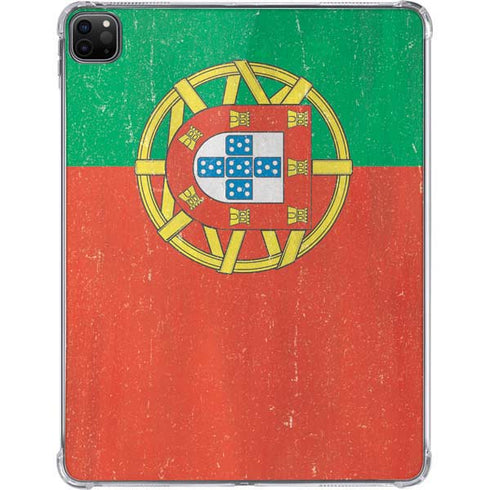 Portugal Flag Distressed iPad Pro 11in (2024) Clear Case
