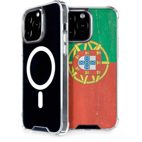 Portugal Flag Distressed iPhone Cases