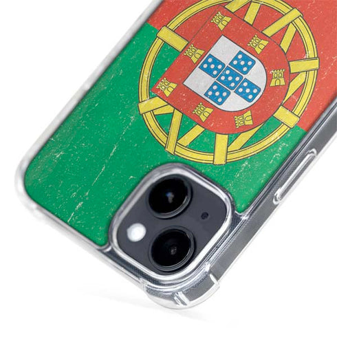 Portugal Flag Distressed iPhone 14 MagSafe Case