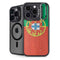 Portugal Flag Distressed iPhone 15 Pro Kickstand Case