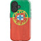 Portugal Flag Distressed iPhone 16 Plus Impact Case