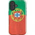Portugal Flag Distressed iPhone 16 Plus Impact Case