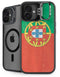 Portugal Flag Distressed iPhone 16 Plus Kickstand Case