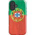 Portugal Flag Distressed iPhone 16 Plus Magsafe Impact Case