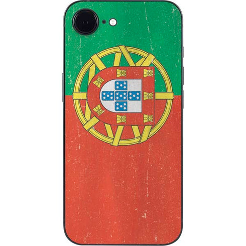 Portugal Flag Distressed iPhone 16e Skin