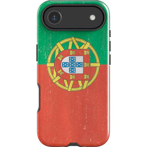 Portugal Flag Distressed iPhone 17 Air Impact Case