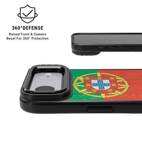 Portugal Flag Distressed iPhone 17 Air Kickstand Case