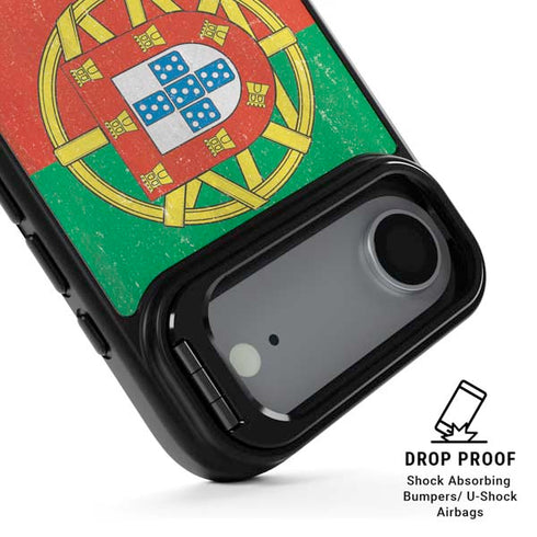 Portugal Flag Distressed iPhone 17 Air Kickstand Case