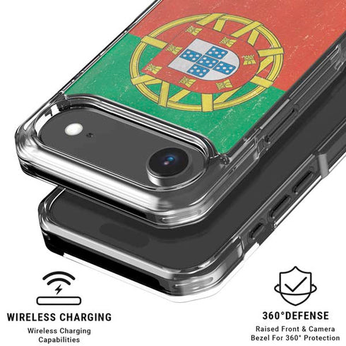 Portugal Flag Distressed iPhone 17 Air MagSafe Case