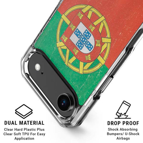 Portugal Flag Distressed iPhone 17 Air MagSafe Case