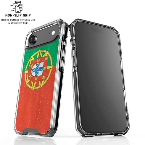 Portugal Flag Distressed iPhone 17 Air MagSafe Case