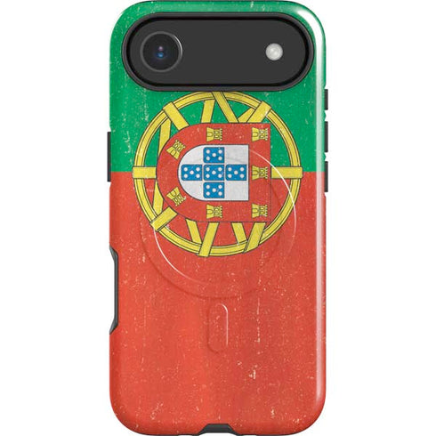 Portugal Flag Distressed iPhone 17 Air Magsafe Impact Case