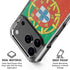 Portugal Flag Distressed iPhone 17 Pro Clear Case