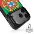 Portugal Flag Distressed iPhone 17 Pro Kickstand Case