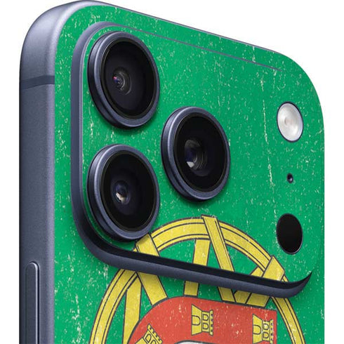 Portugal Flag Distressed iPhone 17 Pro Skin
